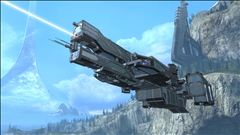 UNSC MiniFrigate firing MAC Cannon