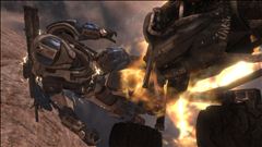 I'm on a flying mongoose on FIRE