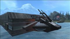 Coastal war: Front of boat